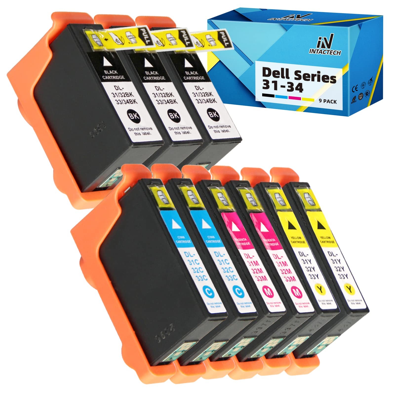 INTACTECH Series 31-34 BK/C/M/Y Ink Cartridges for V525w V725w