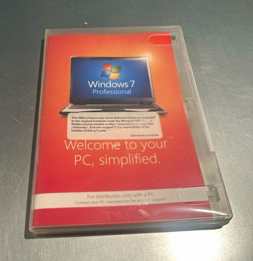 Microsoft Windows 7 Professional 64-Bit OEM Installation DVD English