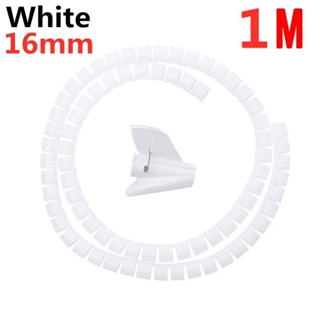 Cable Tube Sleeve Flexible Cord Bundler Wire Wrap Cable Management System Desk W