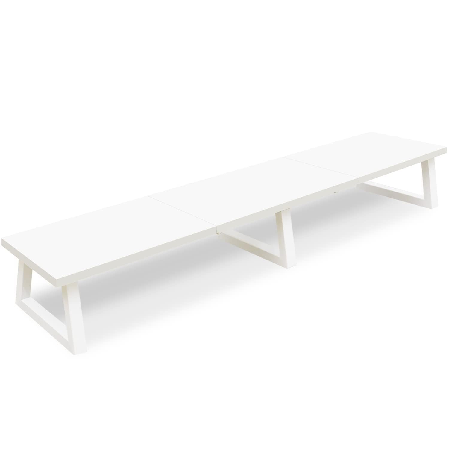 TEAMIX White Dual Monitor Riser for 2 Monitors-42inch, Wood Desktop Stand with