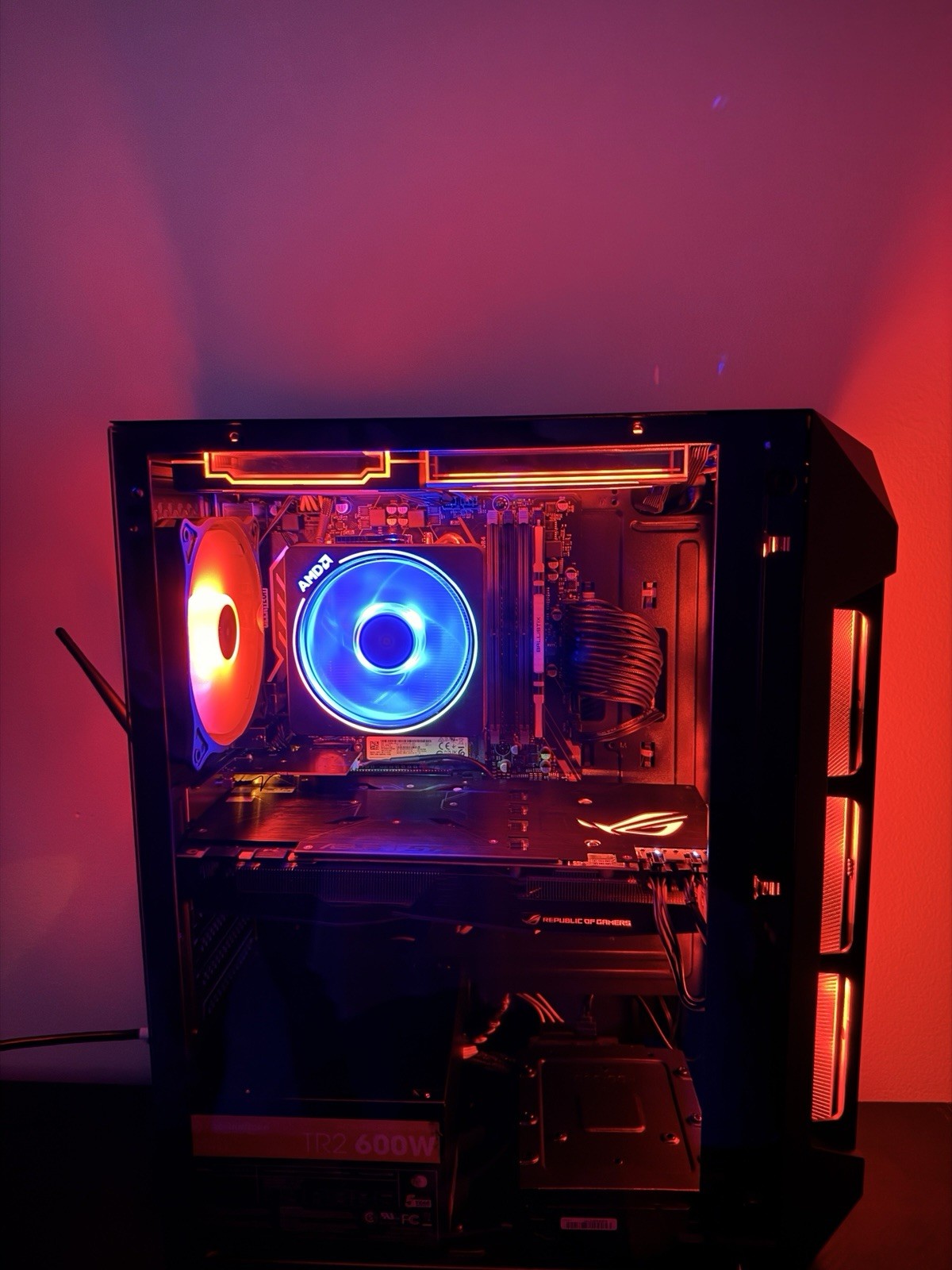 Gaming PC | Ryzen 5 3600 + GTX 1080 8GB | 4.5TB Storage | RGB | WiFi + Bluetooth