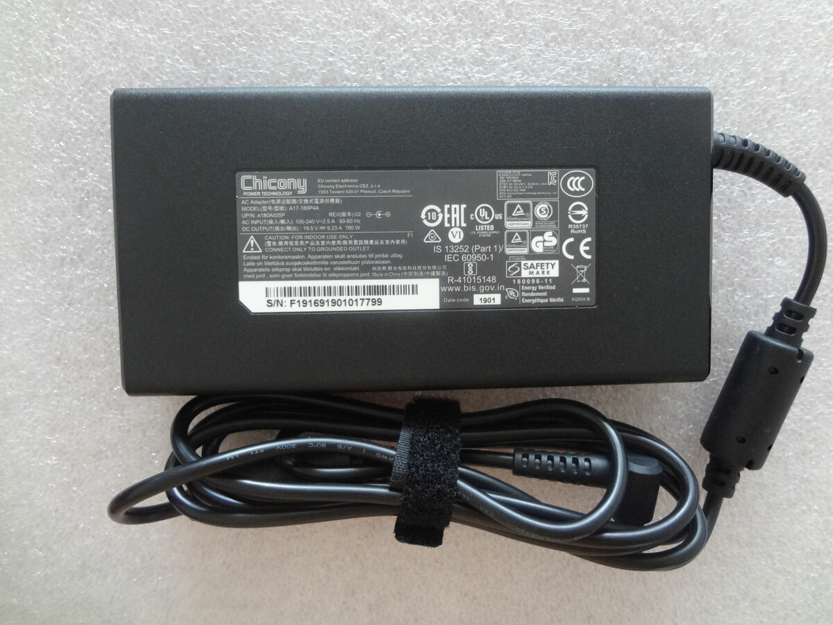 OEM A17-180P4A 19.5V 9.23A 180W For MSI GS65 Stealth 9SE-478US MS-16Q4 Original