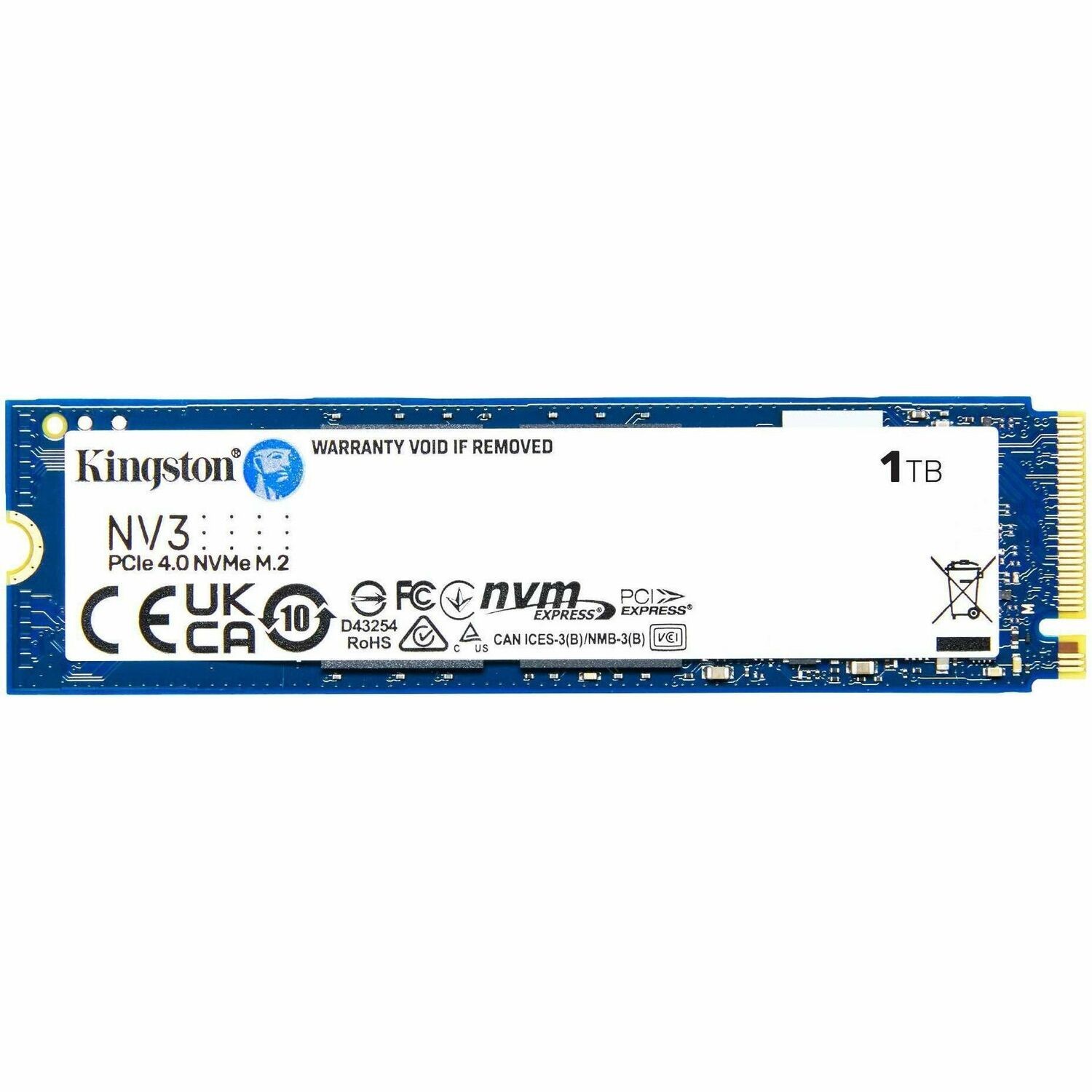 Kingston NV3 1 TB Solid State Drive - M.2 2280 Internal - PCI Express NVMe [PCI