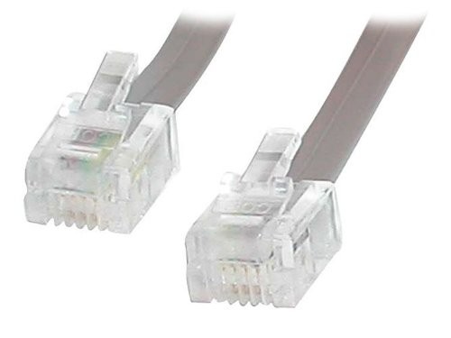 Startech IT RJ25FT 25ft RJ11 Male Telephone Modem Cable Gray