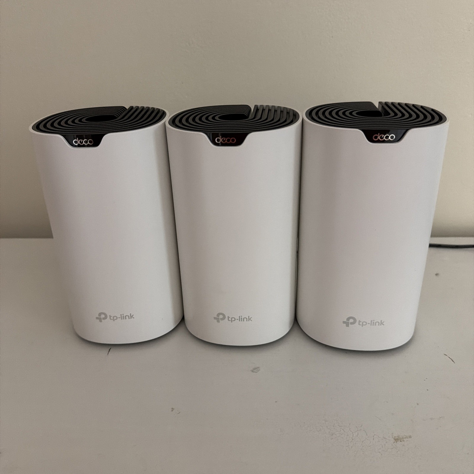 TP-Link Deco S4R AC1200 Whole Home Mesh WiFi System 3 Units w Power Cords TESTED