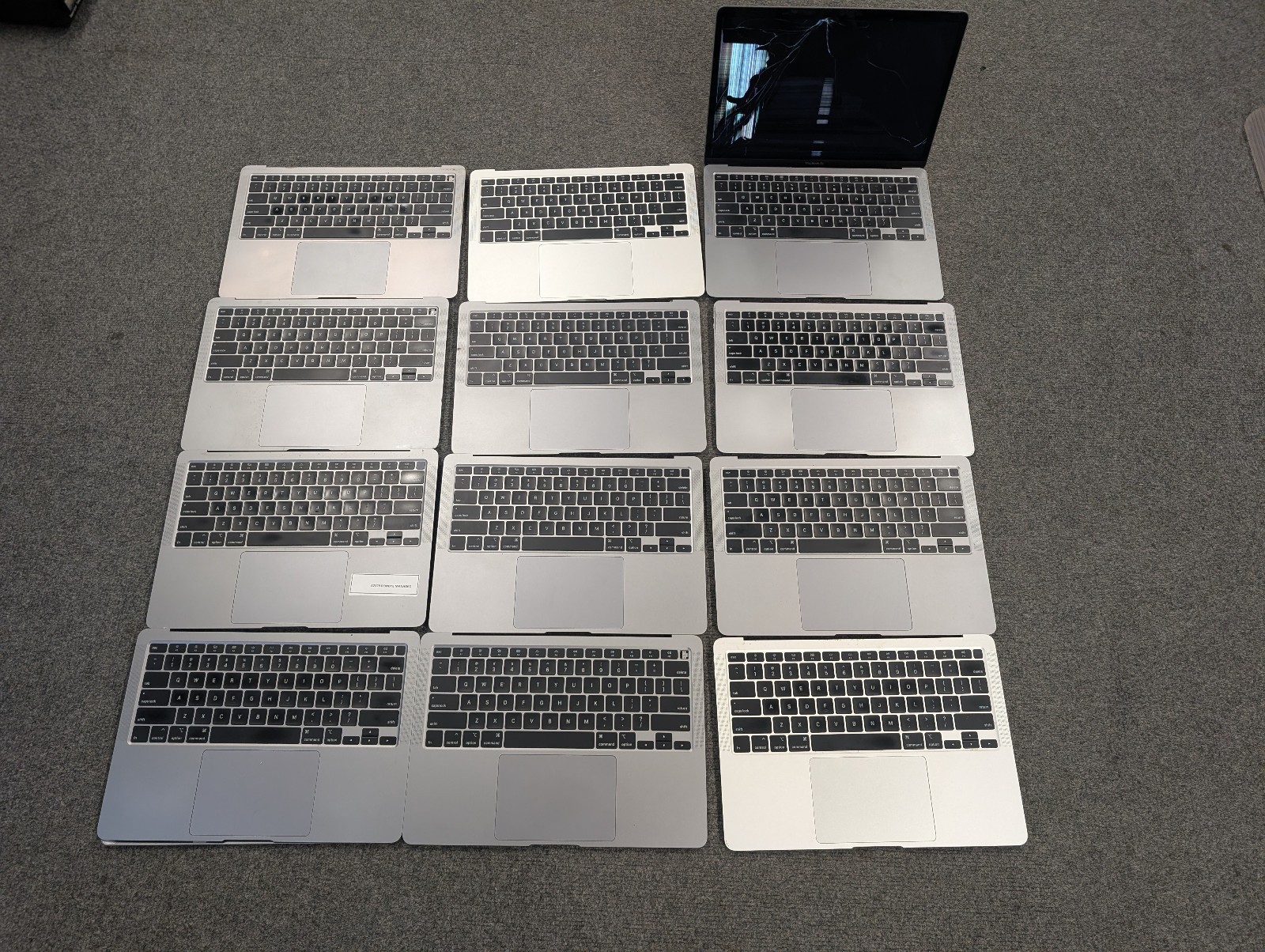 Lot of 12 2020 13" Macbook Air A2179 Top Case Keyboard Logic Board Parts/Repair
