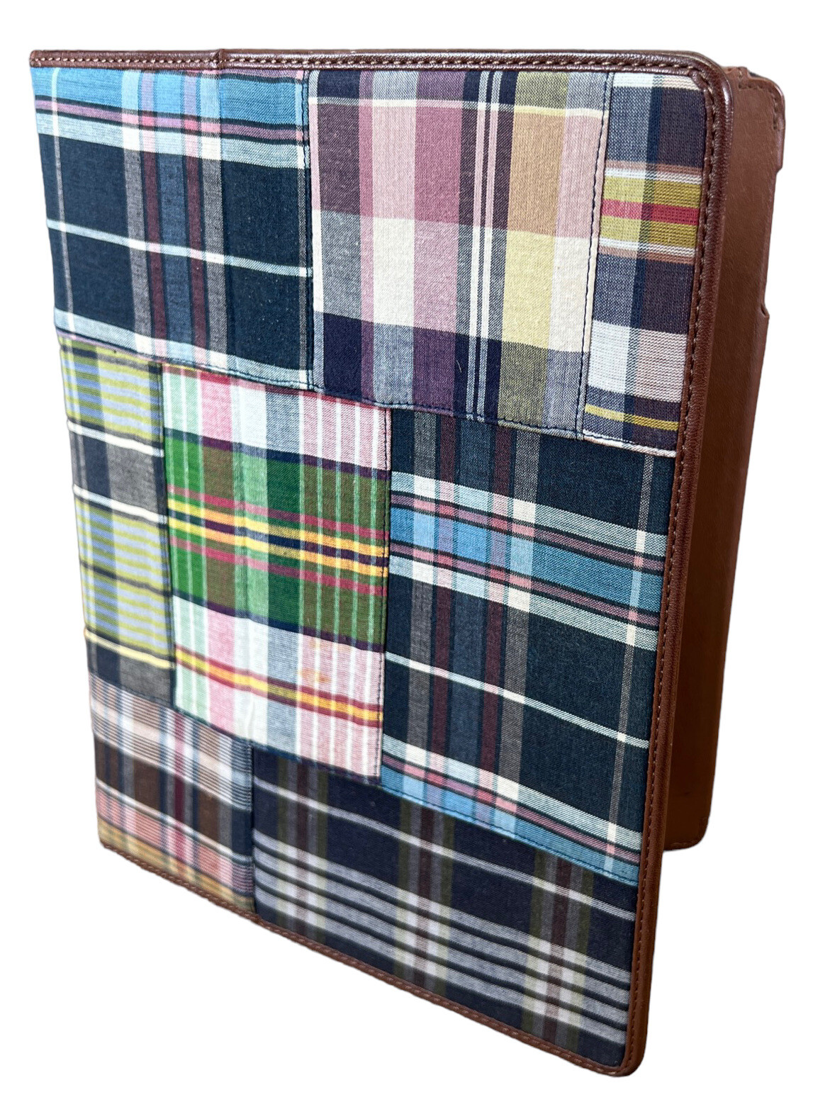 Polo Ralph Lauren Madras Plaid iPad Case Folio 7.5" x 9.5"