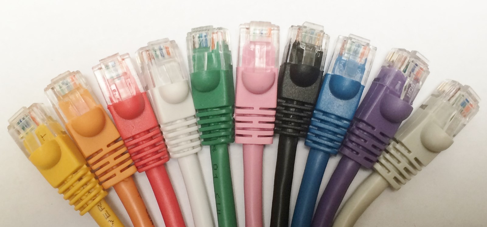 Cat5E UTP Copper patch cable Cord 6in 1ft 2ft 3ft 5ft 6ft 7ft 10ft Lot of 1,5,10