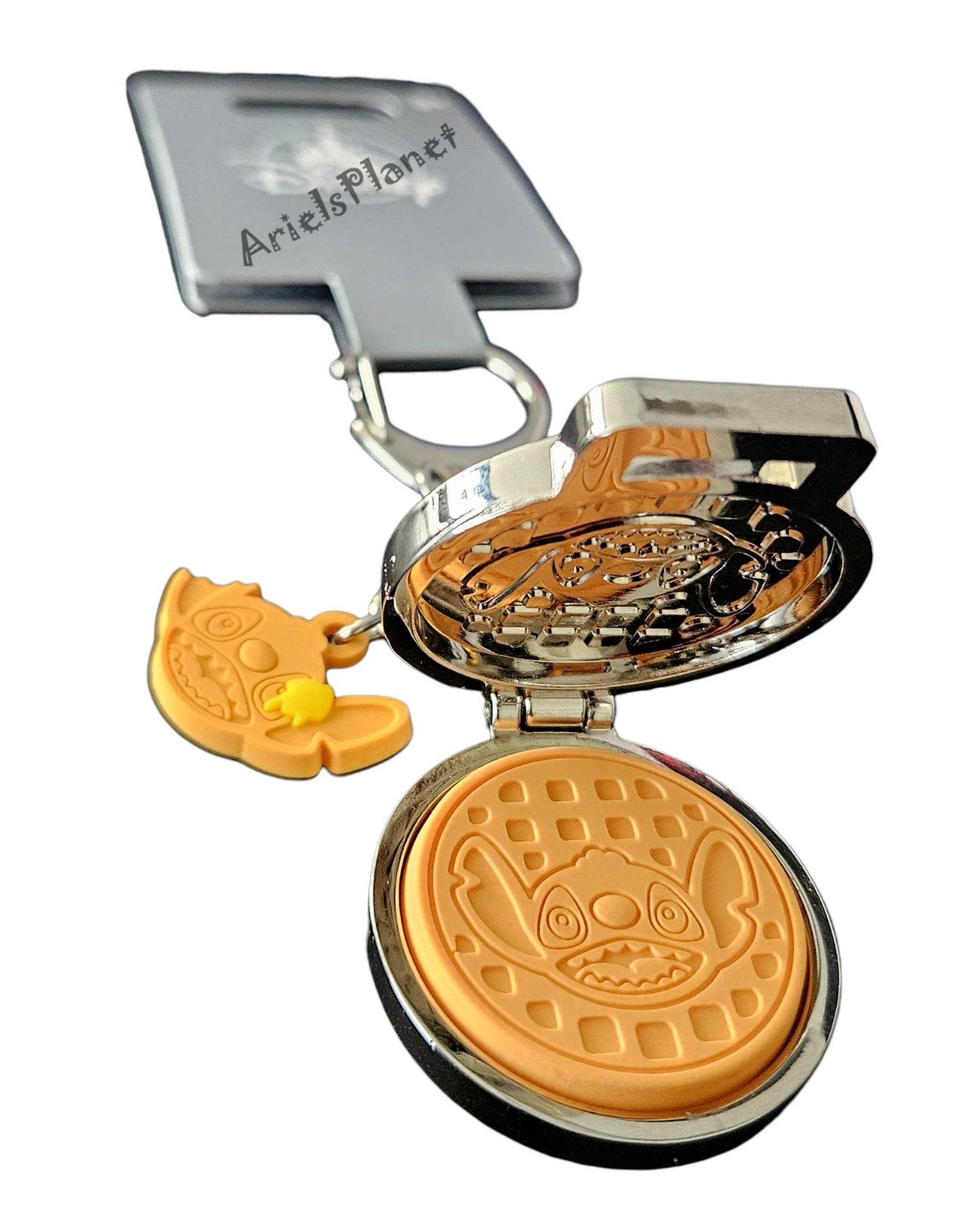 2026 Disney Parks Lilo & Stitch Waffle Iron Hinged Keychain Bag Charm