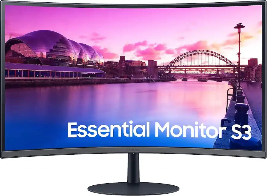 Samsung - S39C 32" FHD 75Hz Curved Monitor (HDMI) - Black S32C394EAN