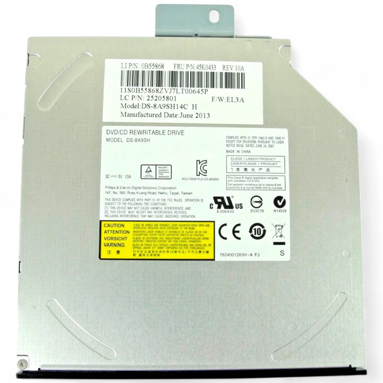Genuine Lenovo ThinkCentre M92z M93z M900z 45K0433 CD/DVD-RW Drive DS-8A8SH