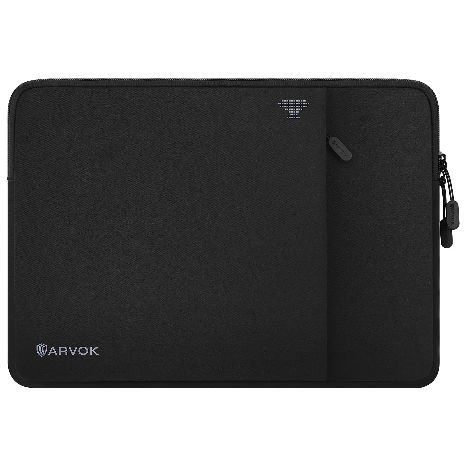 ARVOK 15 15.6 16 Inch Laptop Sleeve with Front Pocket, 15 Inch, Full Black 