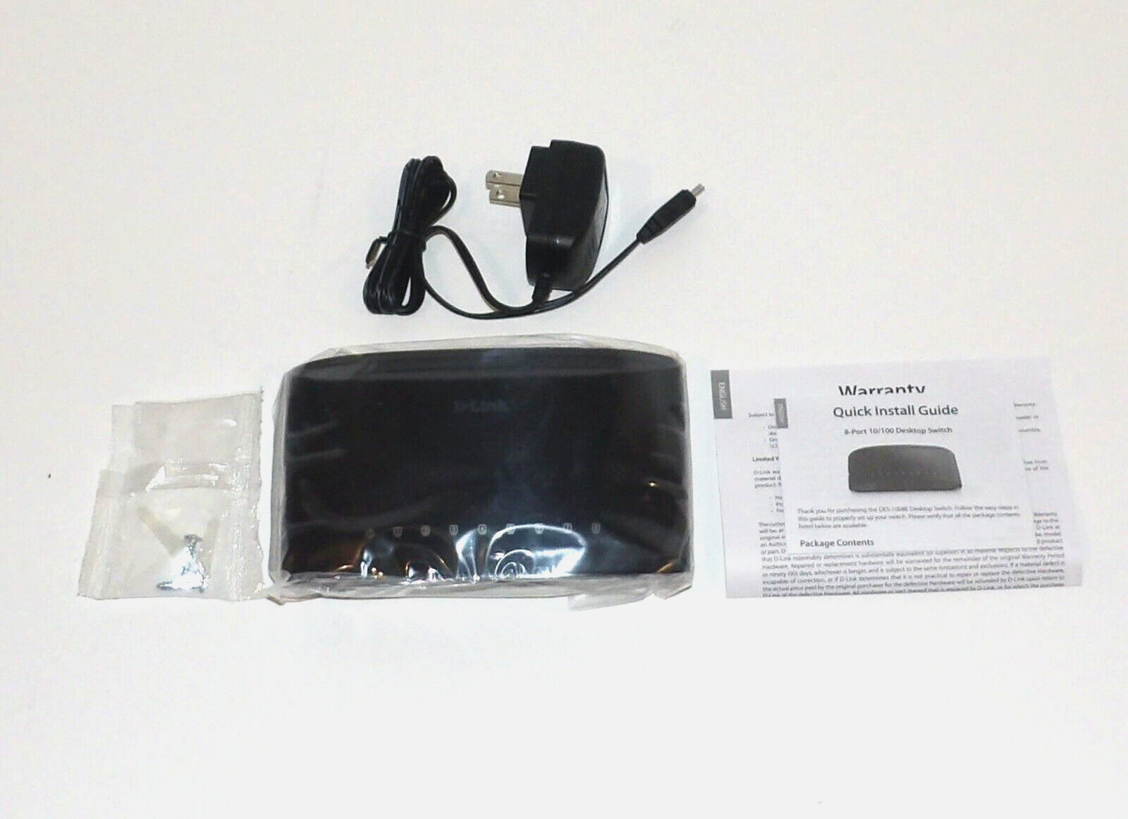 New D-Link DES-1008E 8-Port Fast Ethernet Switch