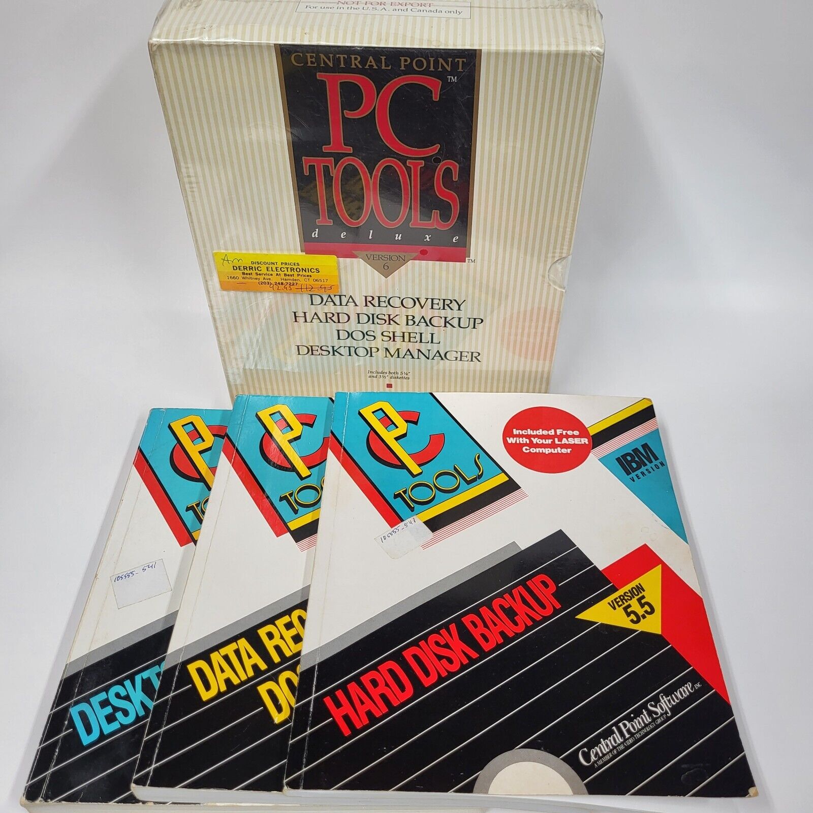 Central Point PC Tools Deluxe Vintage Version 6 Desktop Manager SEALED & books