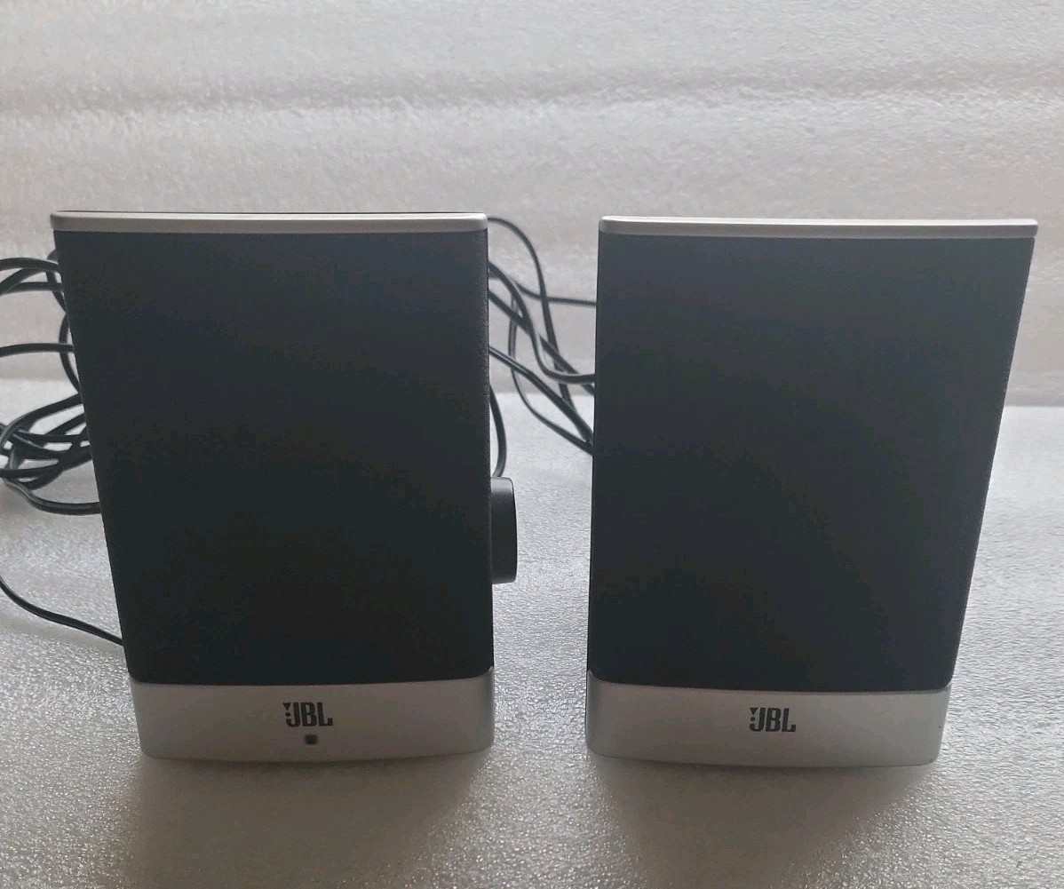 Desktop JBL HP 5187-8359 Computer Desktop Speakers w/ Power adapter Tested 