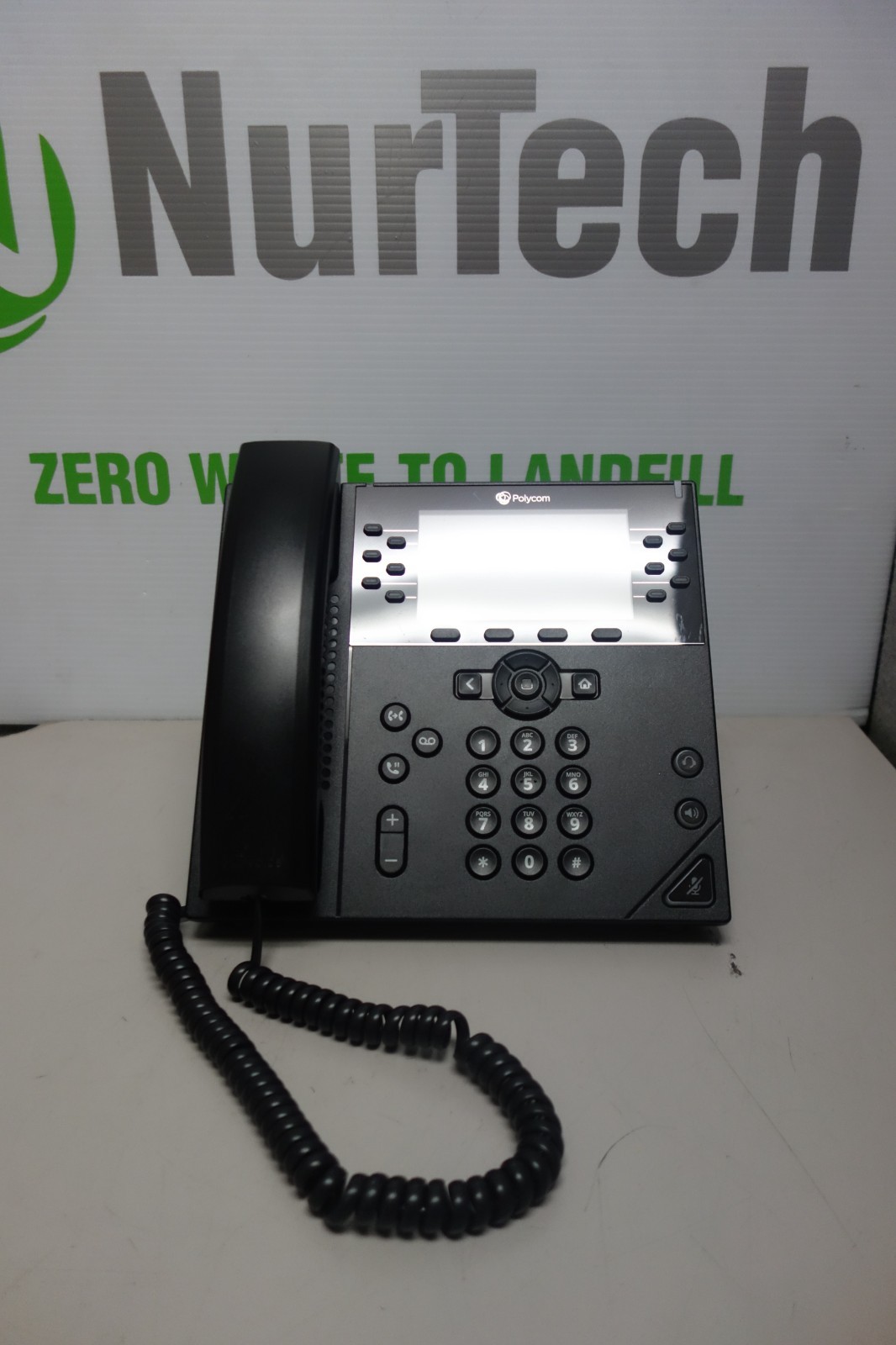 Lot of 10 Polycom VVX 450 Business IP Desktop Phone 2201-48840-001 + Handset