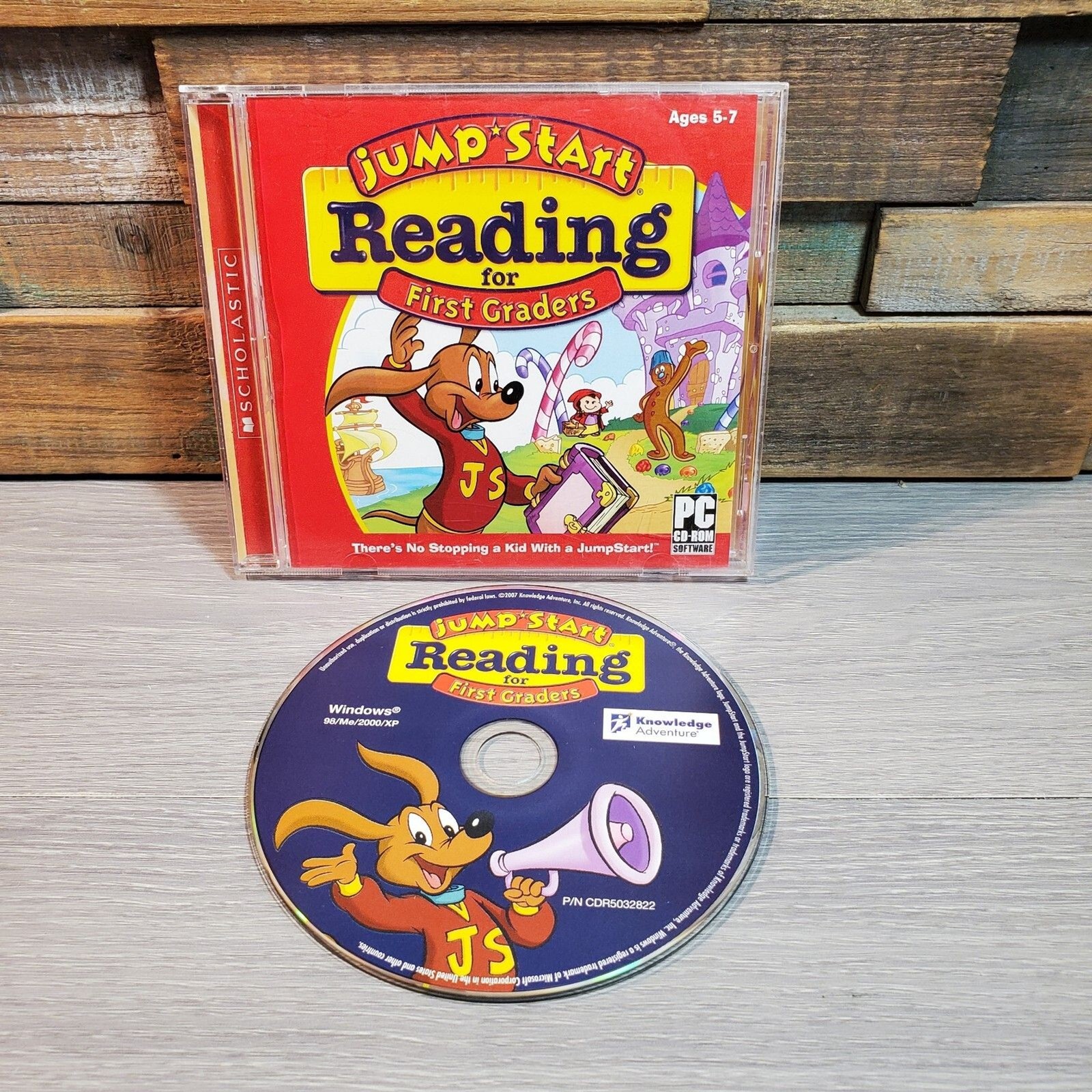 Vtg Jump Start Reading for First Graders CD-ROM Ages 5-7 Homeschool 2007 Y2k