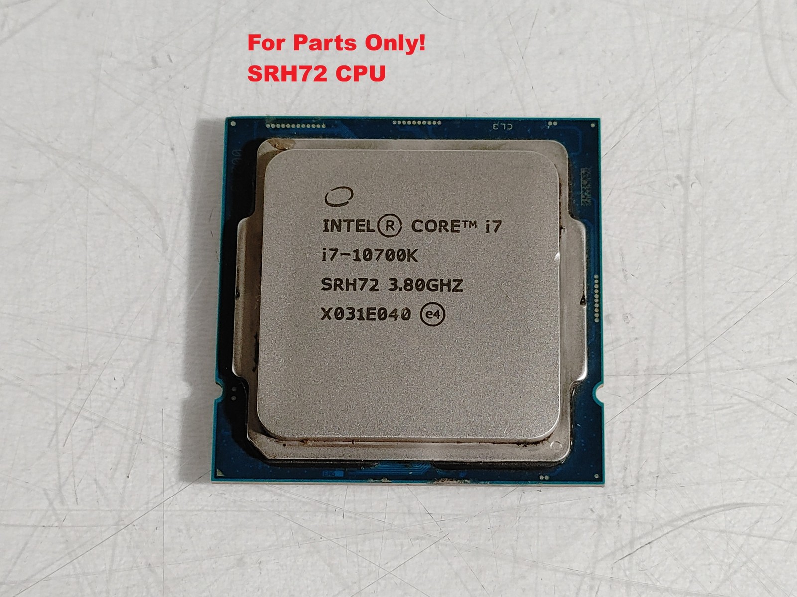Intel Core i7-10700K 3.80 GHz LGA 1200 Desktop CPU Processor SRH72 For Parts