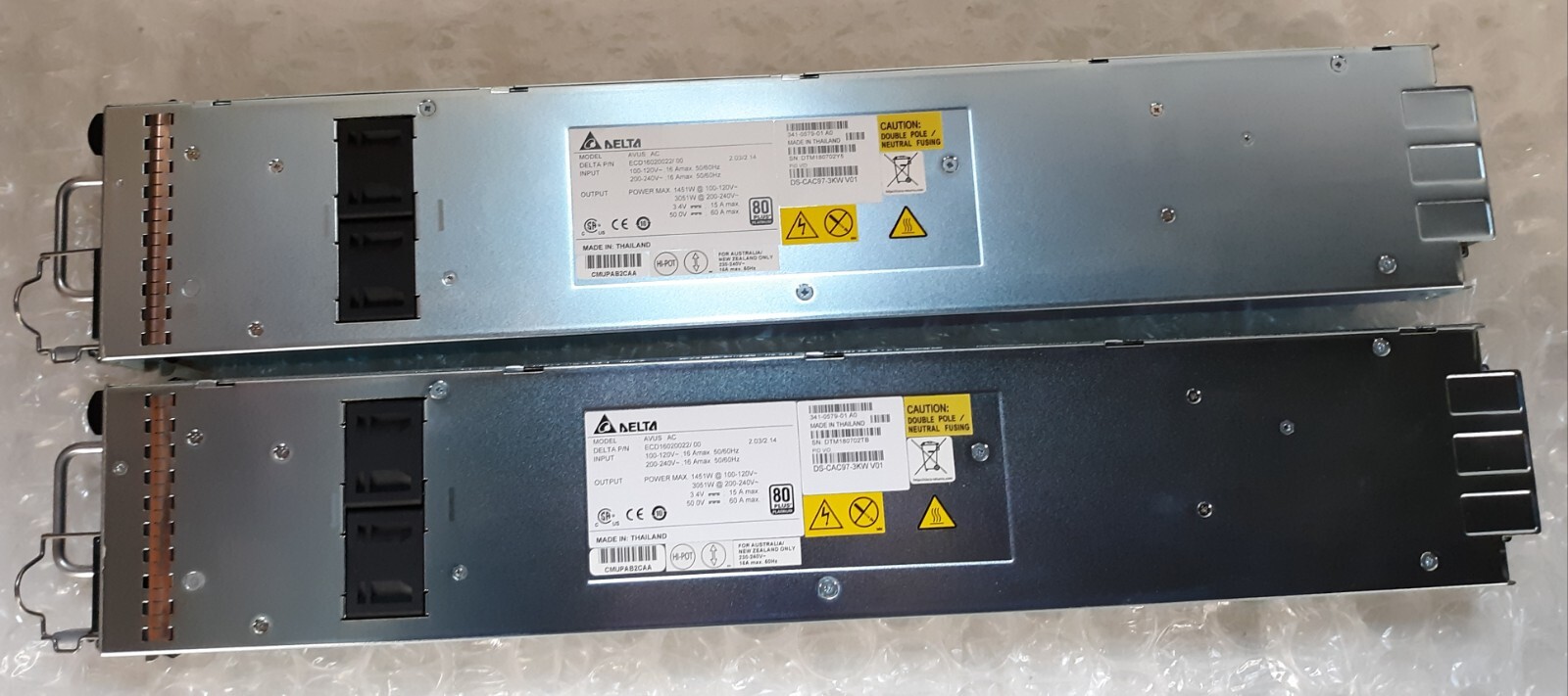 Pair of Cisco Delta Avus AC DS-CAC97-3KW V01 3051W 80Plus Platinum Power Supply