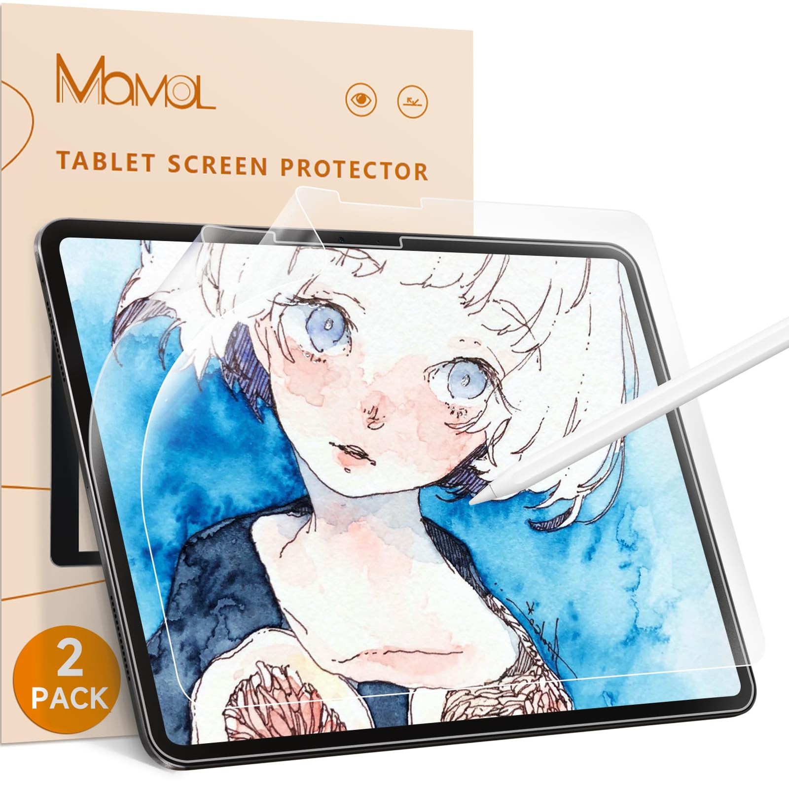 Mamol [2 Pack] Paper iPad 10th Gen 2022/11th 2025, Transparent for