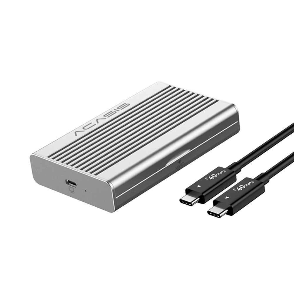 ACASIS 40Gbps USB4 M.2 NVMe SSD Enclosure Aluminum Cooling Thunderbolt 4/3 8TB