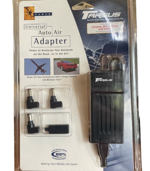 Targus PA360U Universal Auto Air Notebook Power Adapter For Mobile Computing