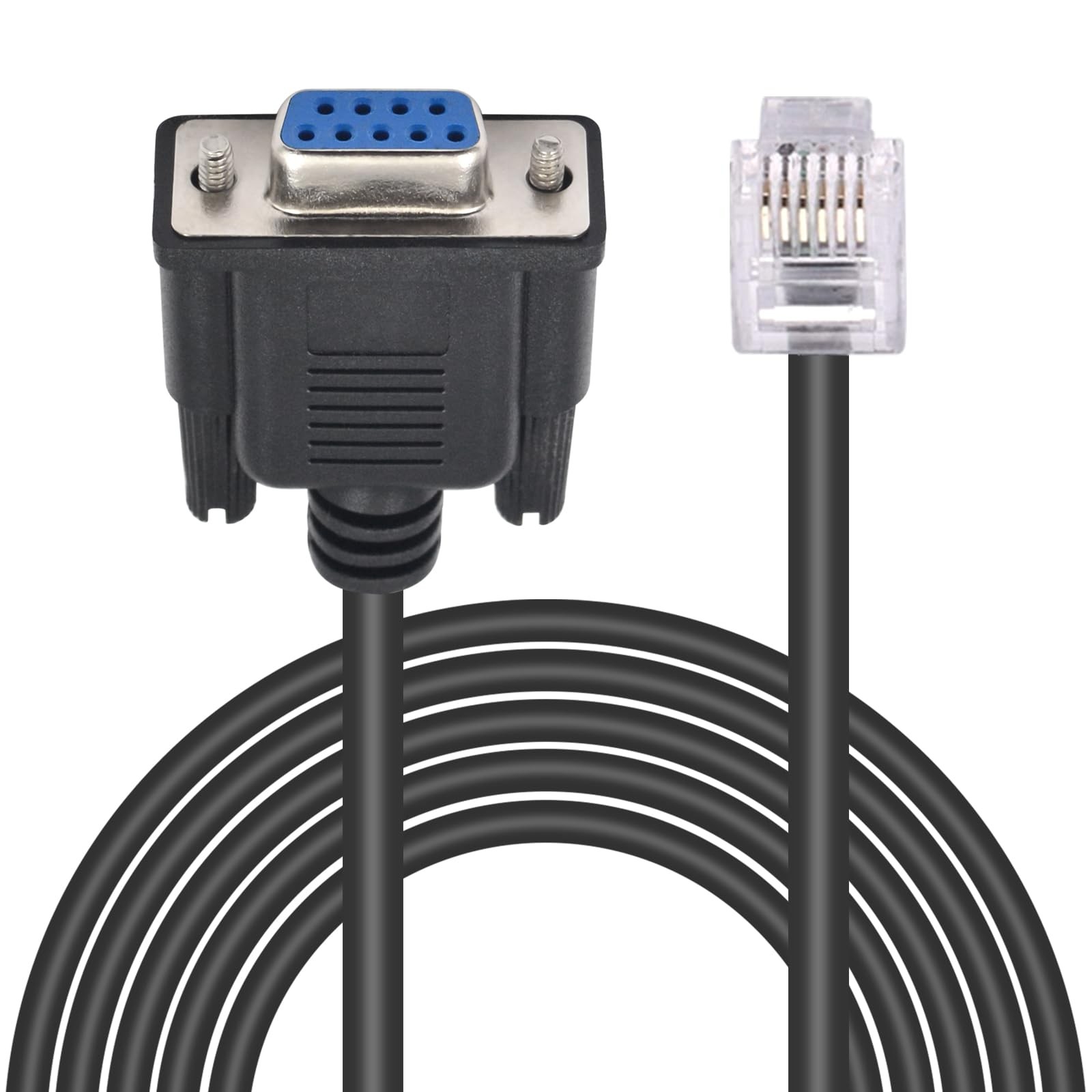 1 PCS DB9 To RJ11 Serial Adapter Cable RS232 Female To RJ11 RJ12 6P6C 6 Feet