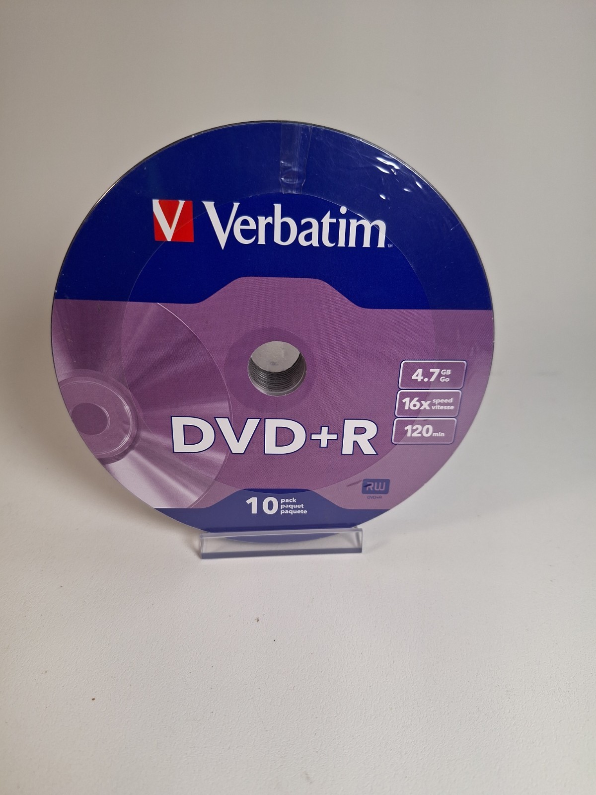 Verbatim DVD+R Blank Recordable Discs 10-Pack 4.7GB 120 Min - New Sealed