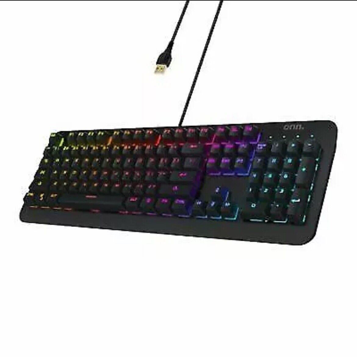 Game Onn RGB Backlit Programmable Mechanical Wired Gaming Keyboard with handrest