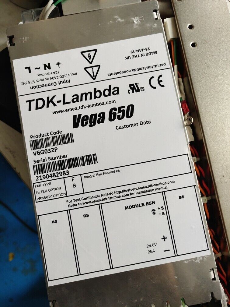 1PC USED TDK-Lambda Vega650 V6G032P Via DHL or FedEX