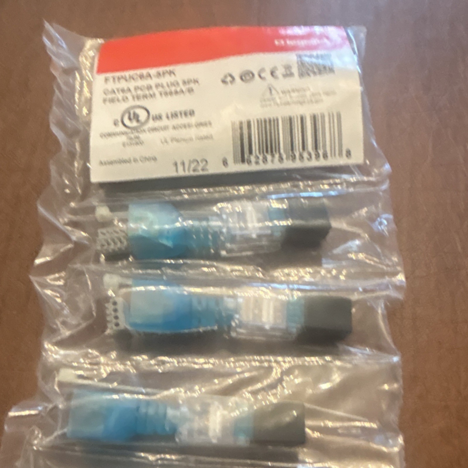 Legrand Cat 6 Plug RJ45 Universal Networking Connector FTPUC65A-5PK