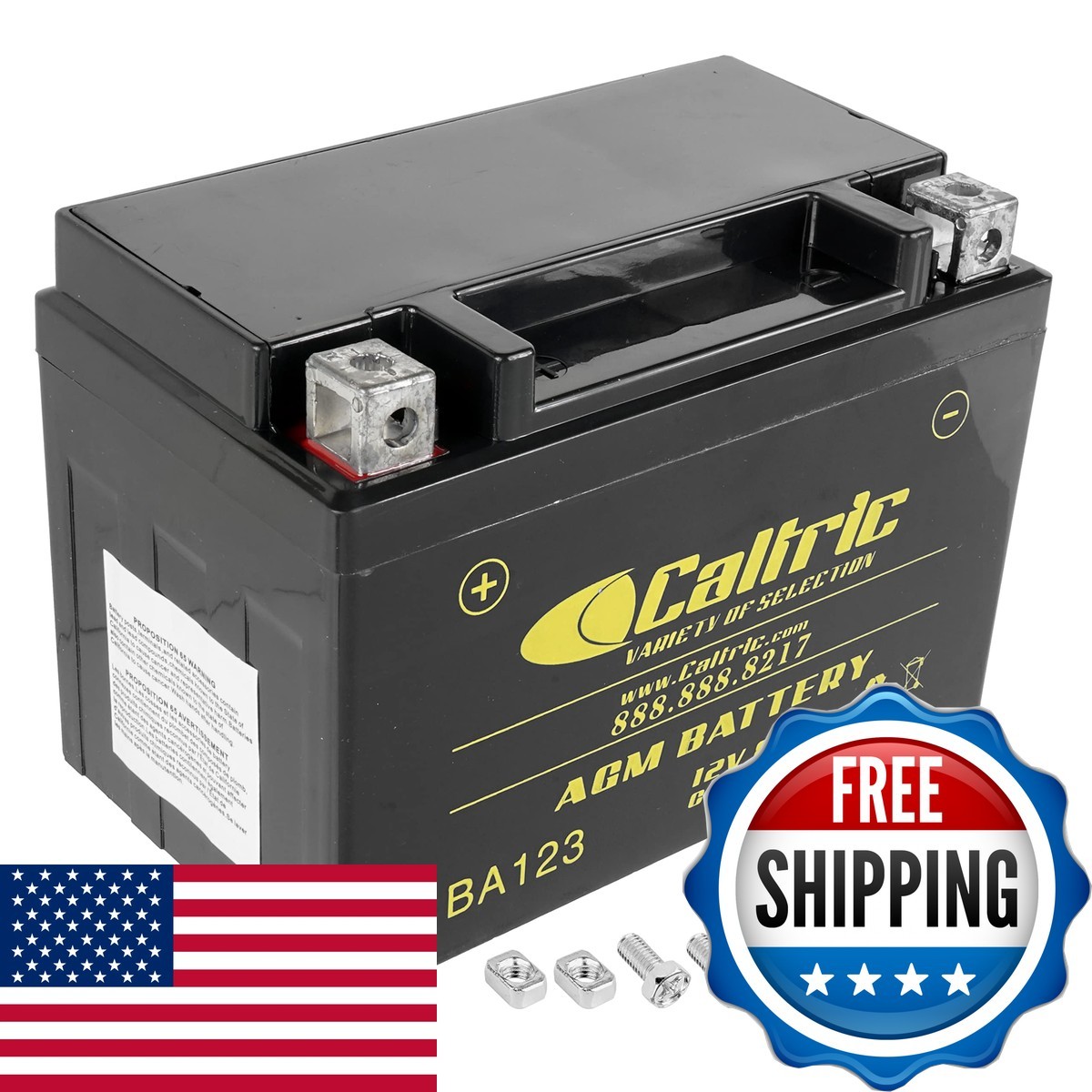 Caltric AGM Battery for Honda Trx250Ex Sportrax 250 2001-2008