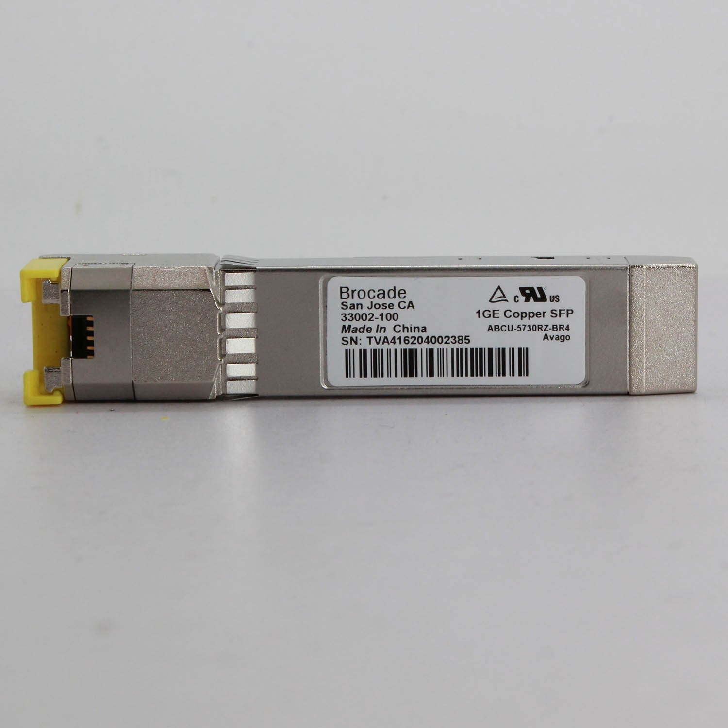 Brocade 33002-100 1GE Copper SFP ABCU-5730RZ-BR4 RJ45 Transceiver