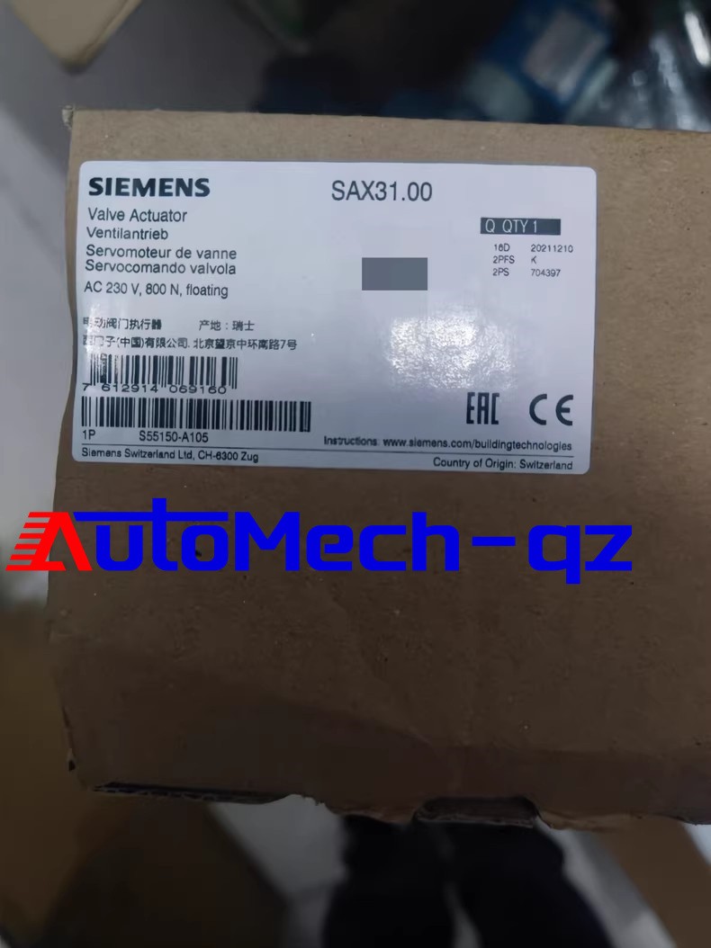 Duty-free 1PCS NEW Siemens SAX31.00 electric valve actuator FedEx or DHL