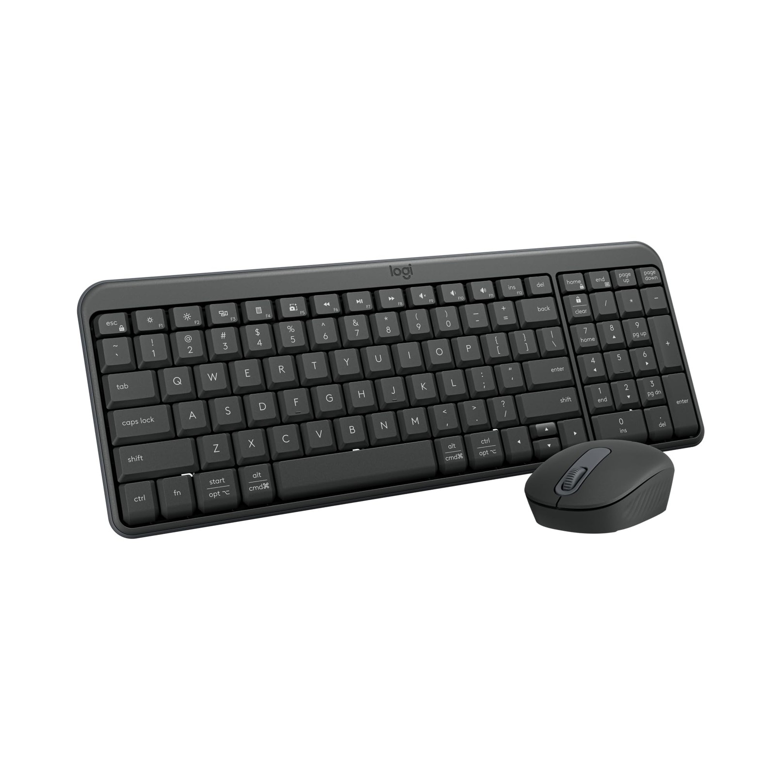 Logitech MK250 Wireless Keyboard and Mouse Combo, Bluetooth Connectivity,