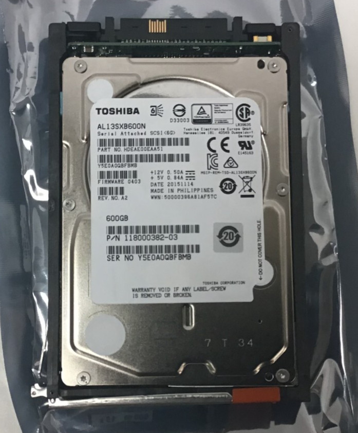 EMC 600GB 15K SAS 2.5" HDD 005050847