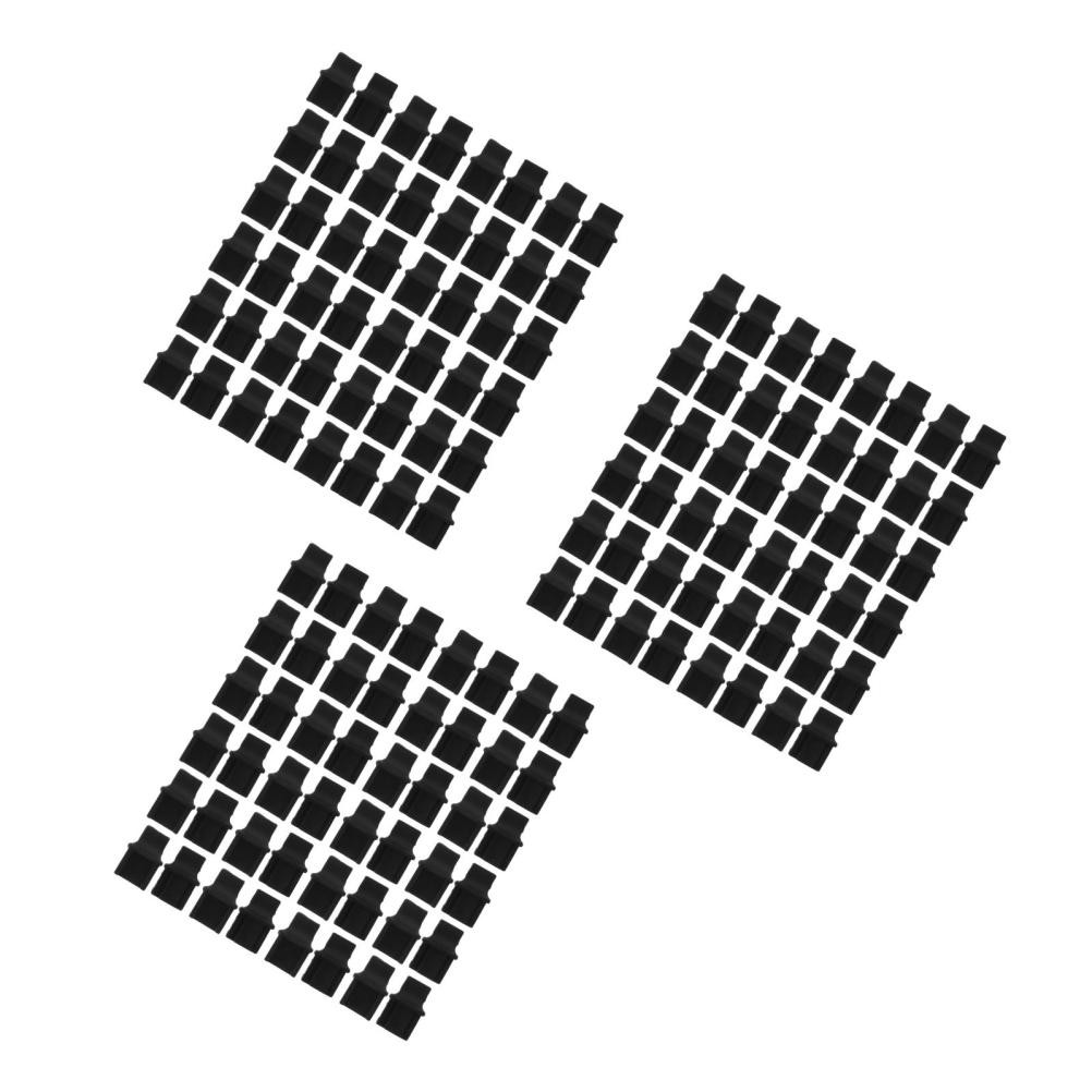 150Pcs Reusable Silicone Ethernet Port Dust Covers Black Universal Compatibility