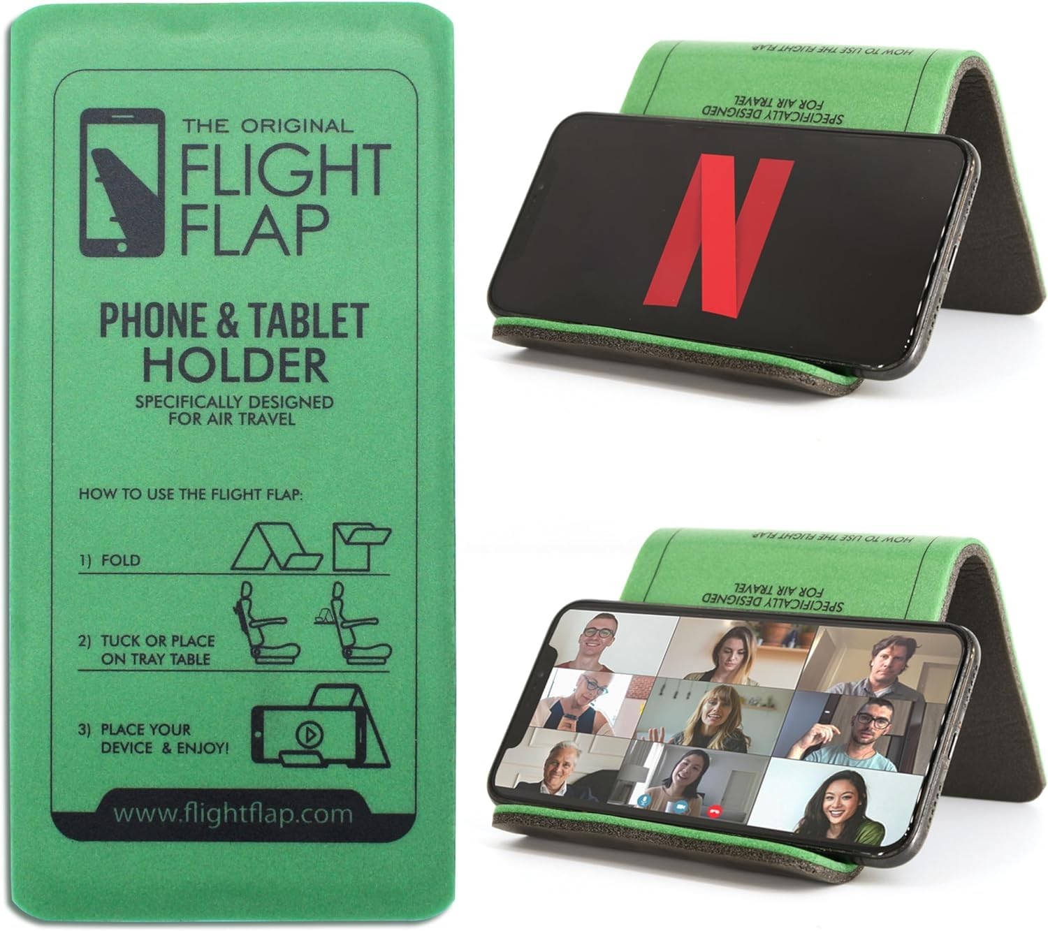 Flight Flap Phone & Tablet Holder, Designed for Air Travel - Flying, Traveling,