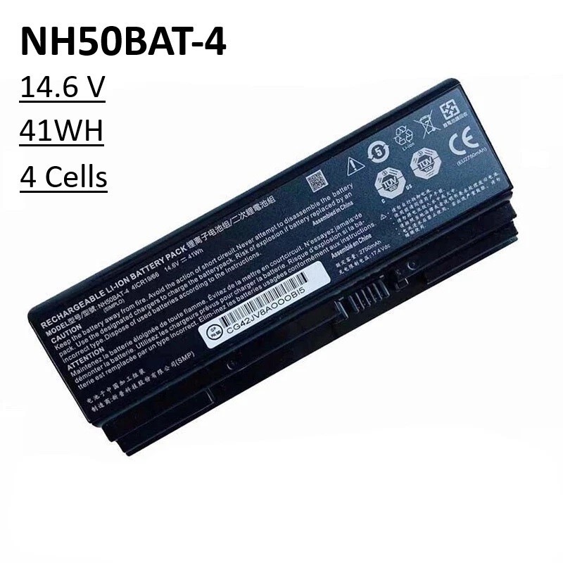 NEW NH50BAT-4 battery For Clevo 6-87-NH50S-41C00 NH50RH NH55EDQ NH58EDQ NH70RAQ