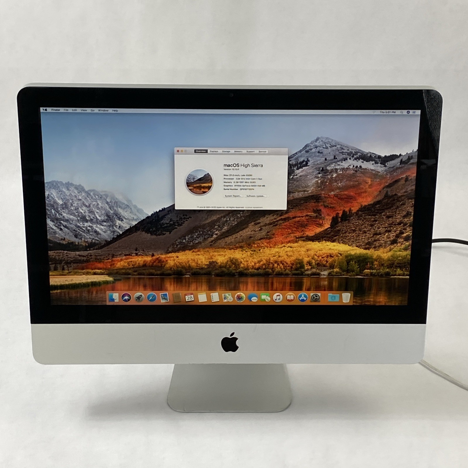 Apple A1311 iMac 21" 2009 3.06GHz Core 2 Duo 8 GB RAM 500GB HDD macOS 10.13.6