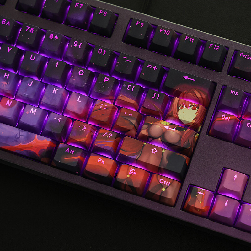 OEM Height 108 Fate/Grand Order FGO Saber PBT Translucent Keycap for Mechanical 