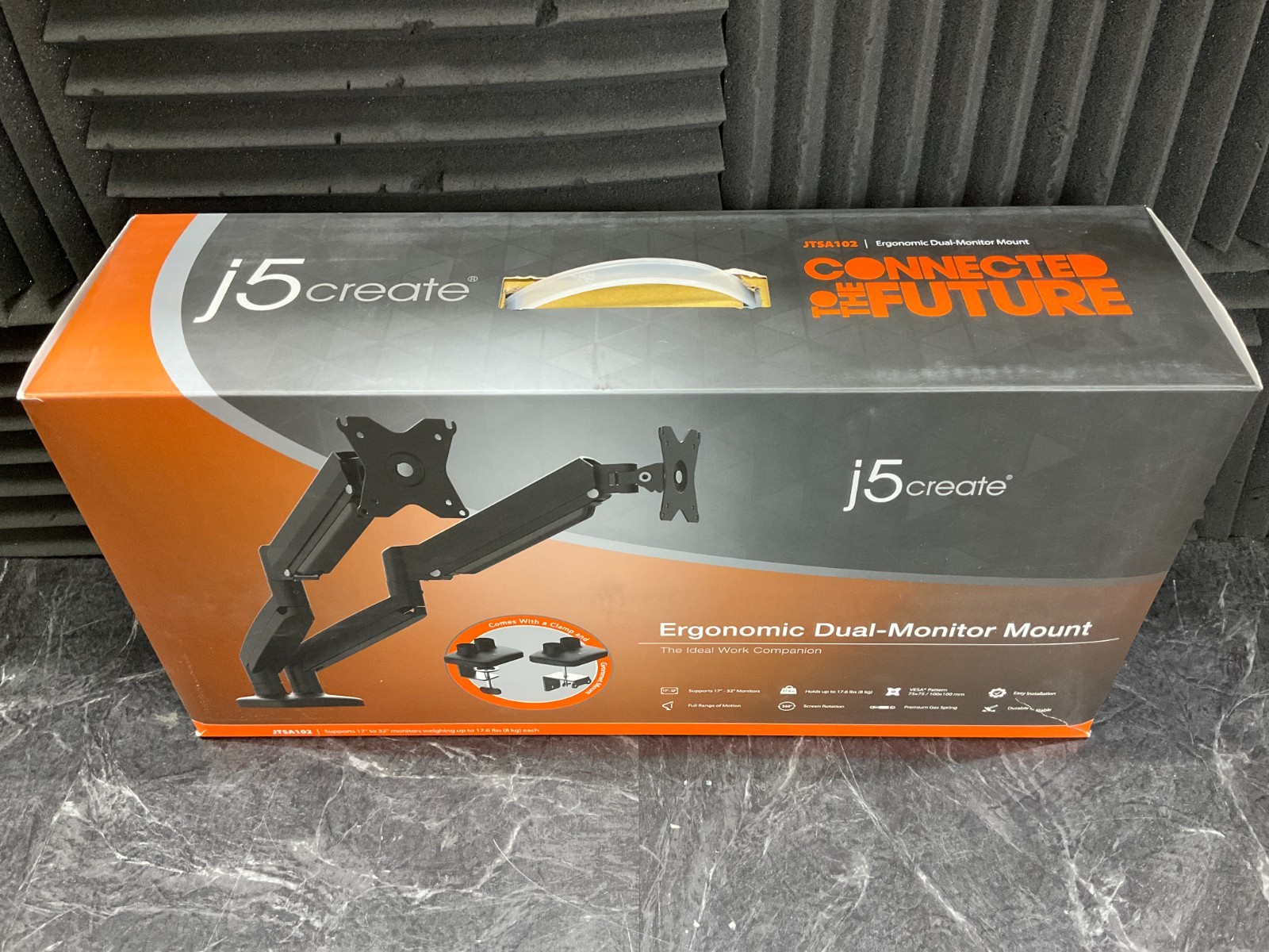 j5create Ergonomic Dual Monitor Mount JTSA102 ✨❤️✨👀  OPEN BOX ✨❤️✨👀