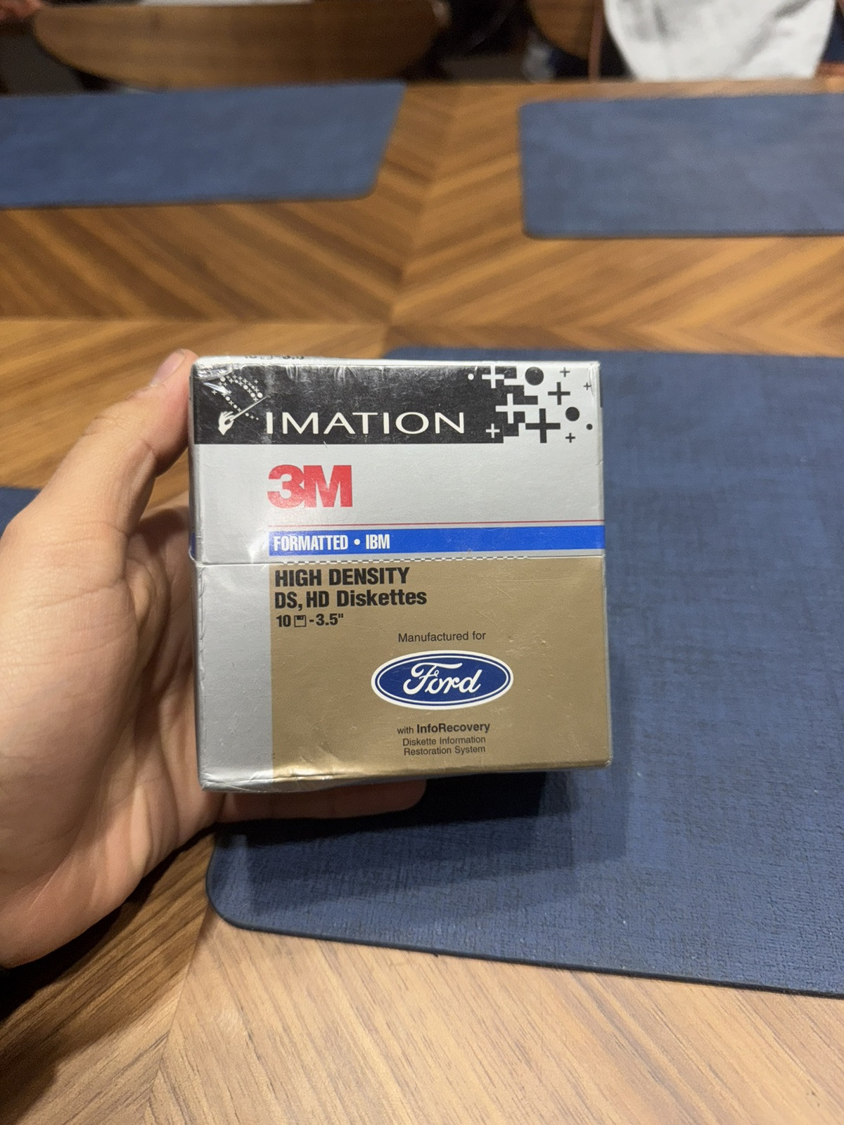 RARE Imation 3M Ford Floppy Disk Diskettes 3.5” High Density HD DS NOS Sealed