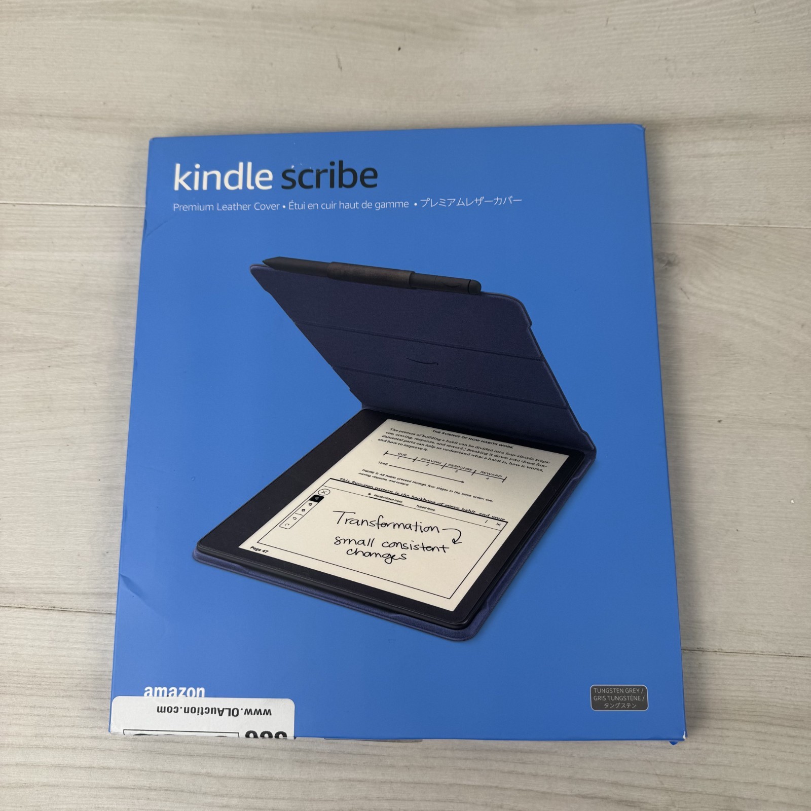 Amazon Kindle Scribe Folio Cover Magnetic Attach, Sleek Protective Case Leather