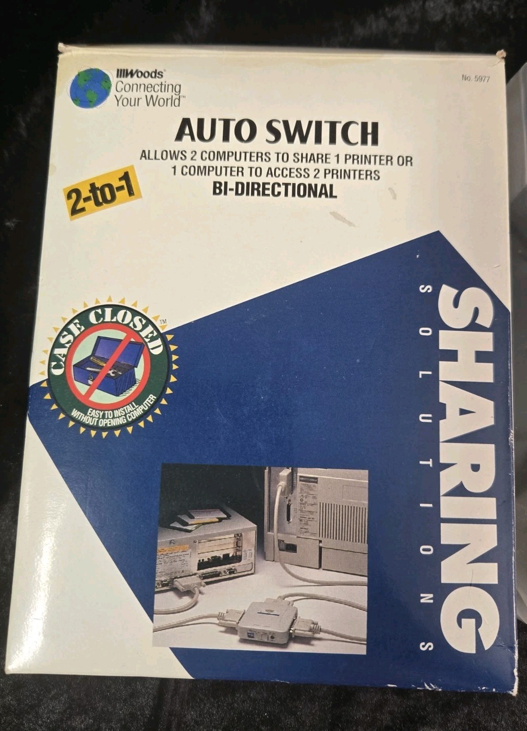 NEW OLD STOCK Sharing Solutions Bi-directional Compact Auto Switch 2-TO-1 VTG 95