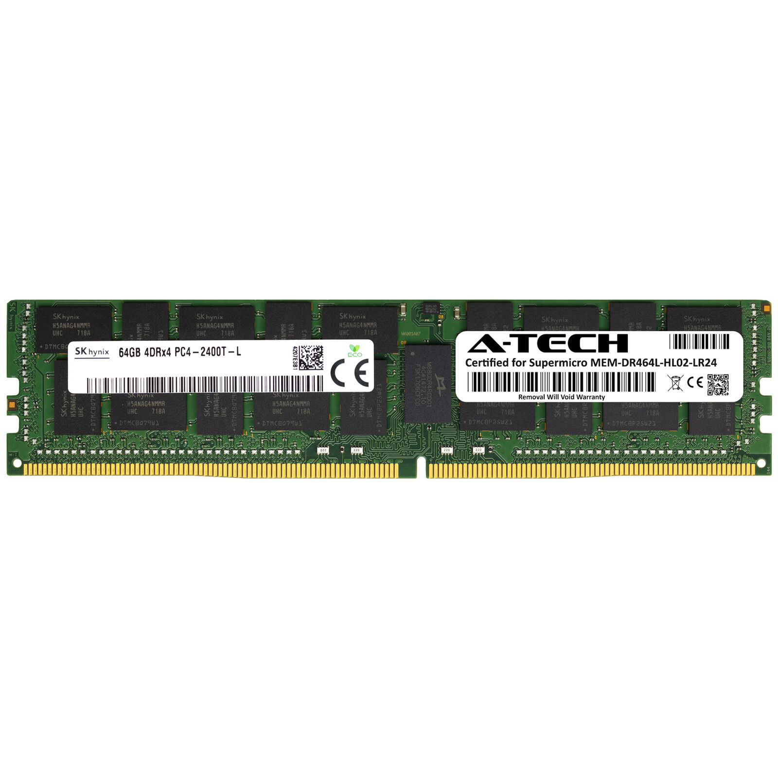64GB PC4-19200L LR Supermicro MEM-DR464L-HL02-LR24 Equivalent Server Memory RAM