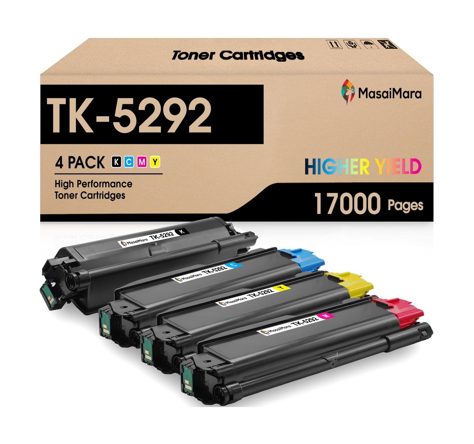 MasaiMara High Capacity TK-5292 TK-5292 TK-5292K TK-5292C TK-5292M TK-5292Y C...