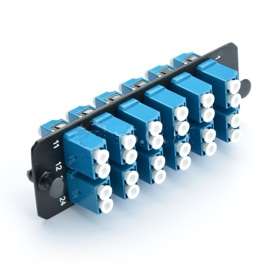 Compatible with Panduit FAP12WBUDLCZ 12 LC Duplex OS1/OS2 Fiber Adapter Panel-76