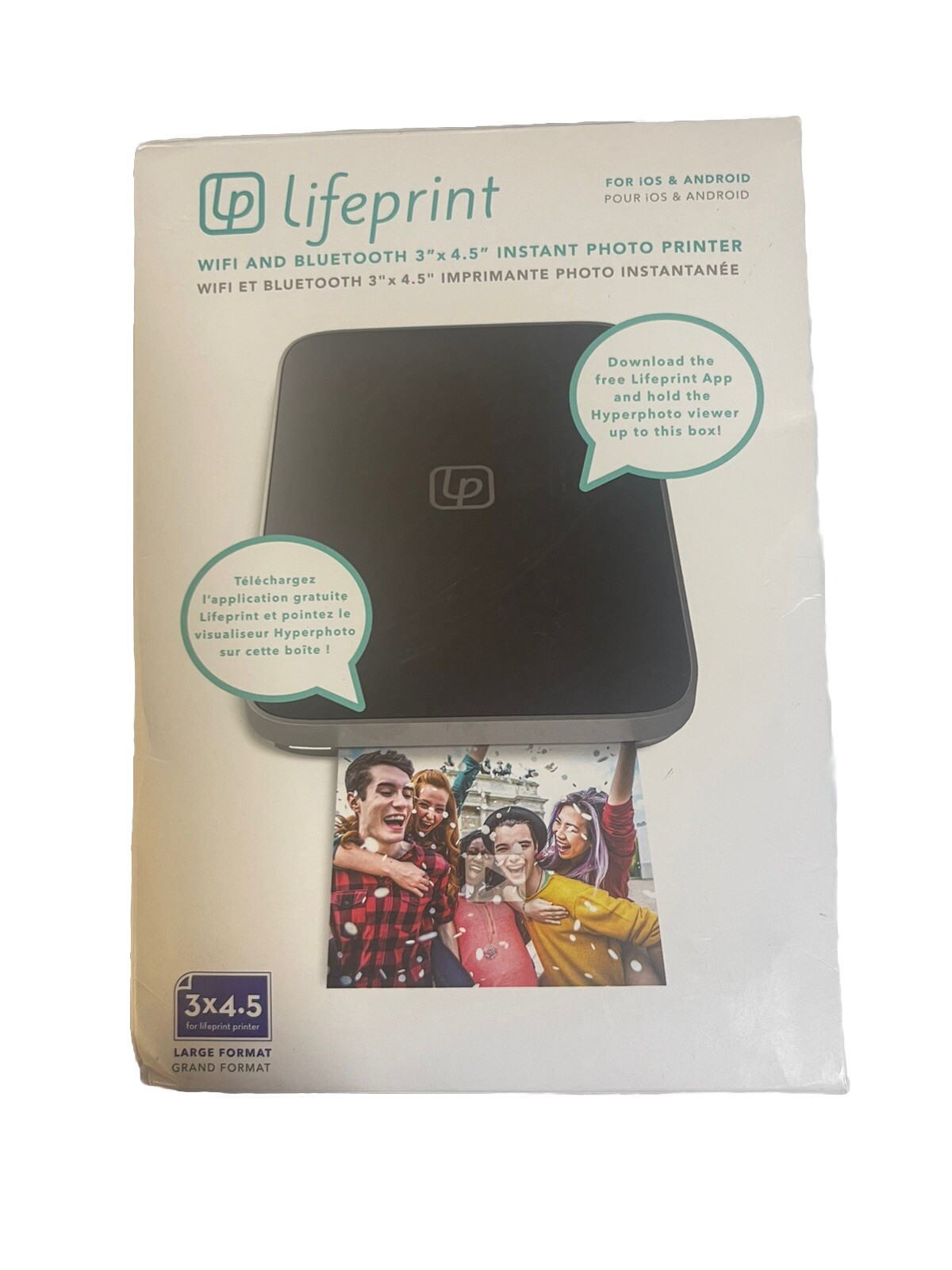 Lifeprint Wifi And Bluetooth 3"x4.5" Instant Photo Printer-tested