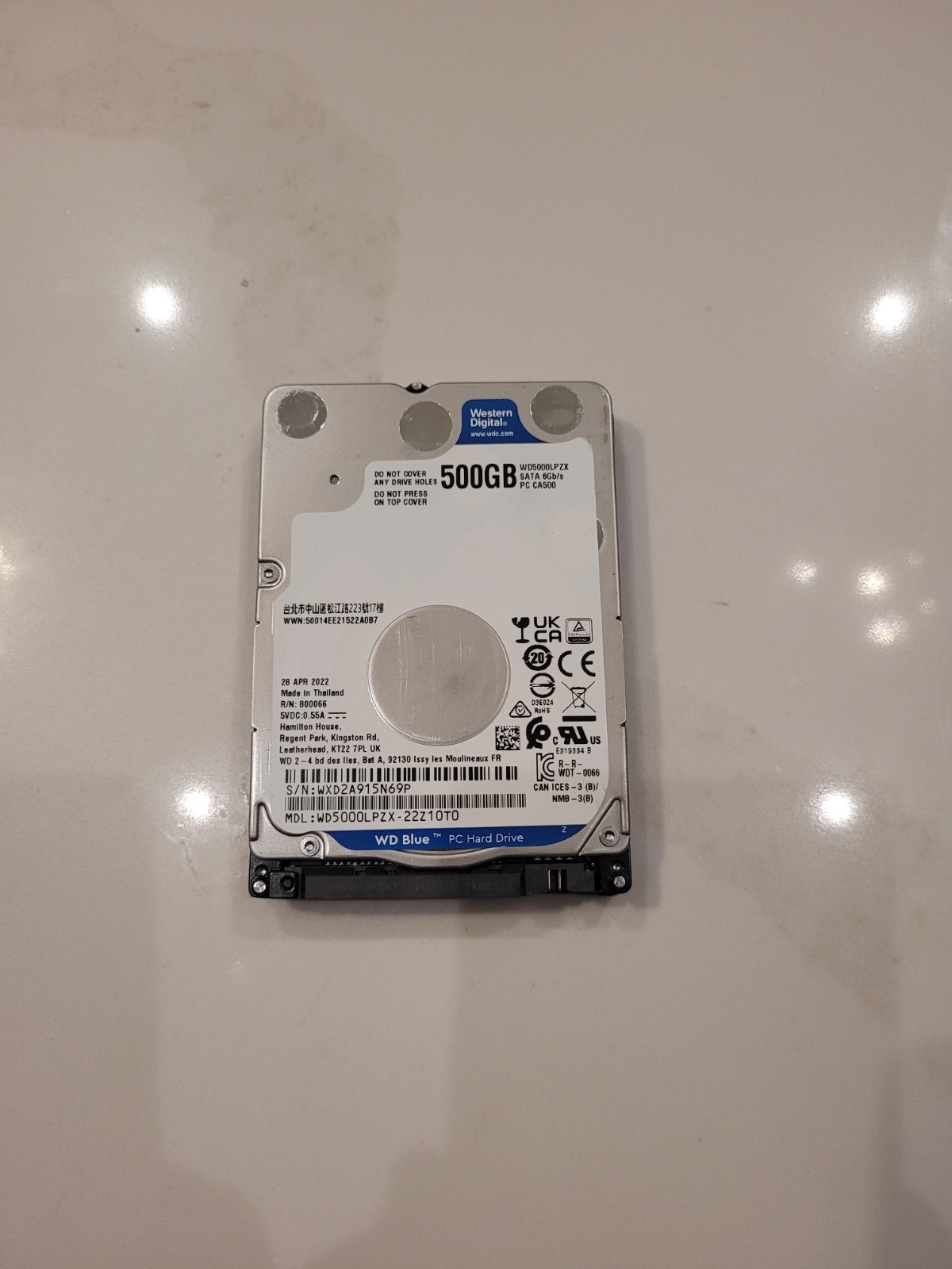 Lot Of 10 500gb Western Digital Blue 2.5in HDD  Formatted And Tested